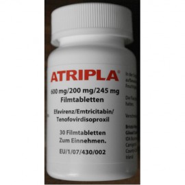Изображение товара: Атрипла Atripla 600 mg/200 mg/245 mg 30 таблеток